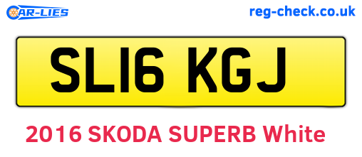 SL16KGJ are the vehicle registration plates.