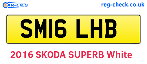 SM16LHB are the vehicle registration plates.