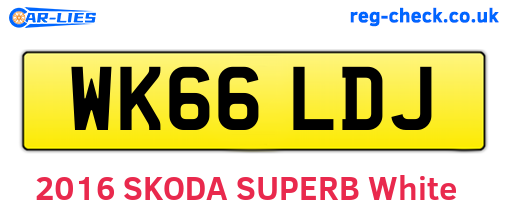 WK66LDJ are the vehicle registration plates.