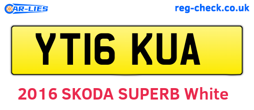 YT16KUA are the vehicle registration plates.