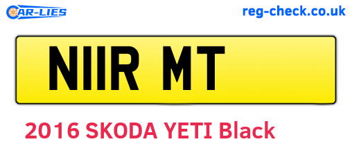 N11RMT are the vehicle registration plates.