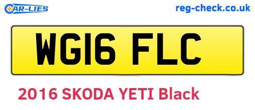 WG16FLC are the vehicle registration plates.