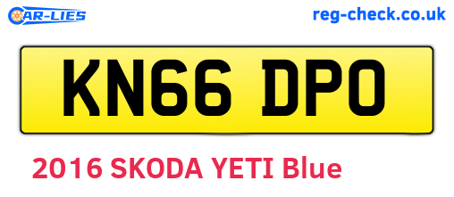 KN66DPO are the vehicle registration plates.