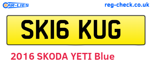 SK16KUG are the vehicle registration plates.