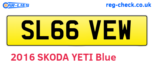 SL66VEW are the vehicle registration plates.