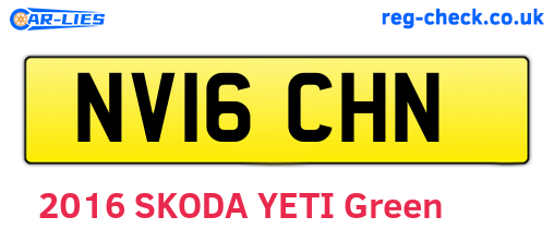 NV16CHN are the vehicle registration plates.