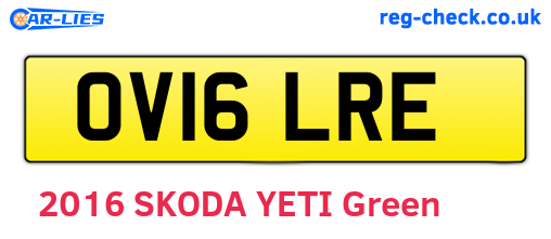 OV16LRE are the vehicle registration plates.