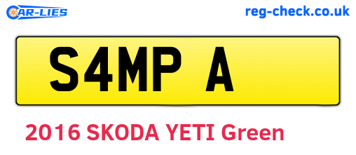 S4MPA are the vehicle registration plates.