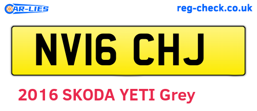 NV16CHJ are the vehicle registration plates.