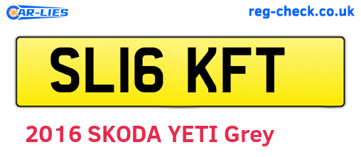 SL16KFT are the vehicle registration plates.