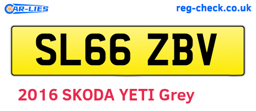 SL66ZBV are the vehicle registration plates.