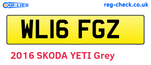 WL16FGZ are the vehicle registration plates.