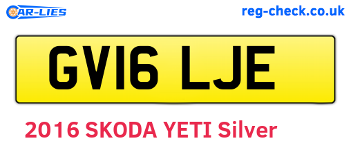 GV16LJE are the vehicle registration plates.