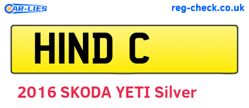 H1NDC are the vehicle registration plates.