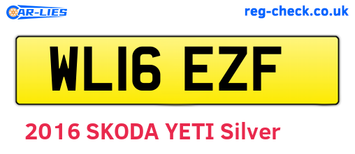 WL16EZF are the vehicle registration plates.