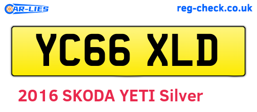 YC66XLD are the vehicle registration plates.
