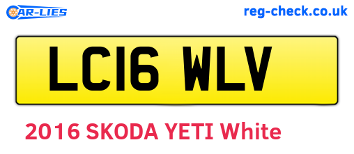 LC16WLV are the vehicle registration plates.