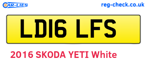 LD16LFS are the vehicle registration plates.