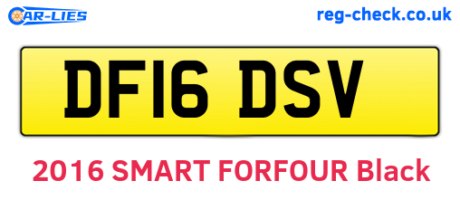 DF16DSV are the vehicle registration plates.