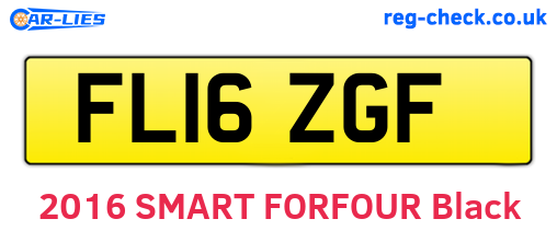 FL16ZGF are the vehicle registration plates.