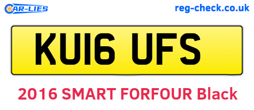 KU16UFS are the vehicle registration plates.