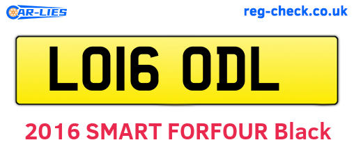 LO16ODL are the vehicle registration plates.