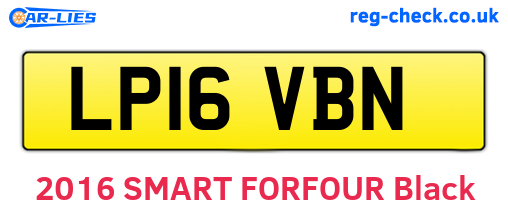 LP16VBN are the vehicle registration plates.