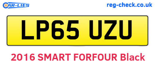 LP65UZU are the vehicle registration plates.