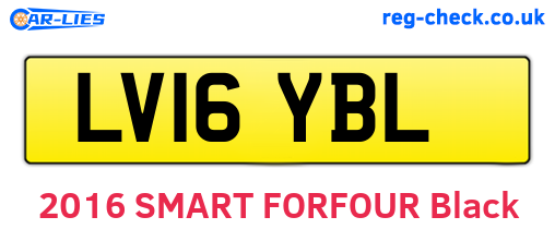 LV16YBL are the vehicle registration plates.