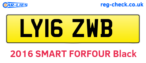 LY16ZWB are the vehicle registration plates.