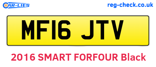 MF16JTV are the vehicle registration plates.