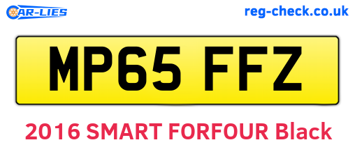 MP65FFZ are the vehicle registration plates.
