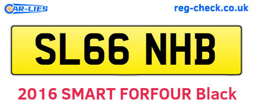 SL66NHB are the vehicle registration plates.