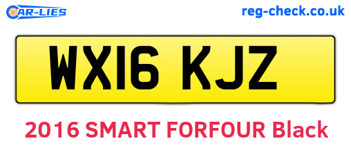 WX16KJZ are the vehicle registration plates.