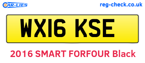 WX16KSE are the vehicle registration plates.