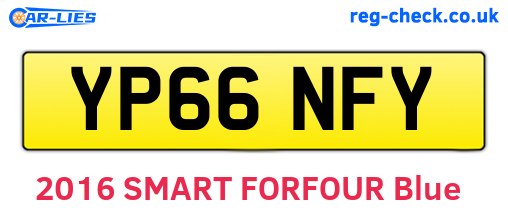 YP66NFY are the vehicle registration plates.