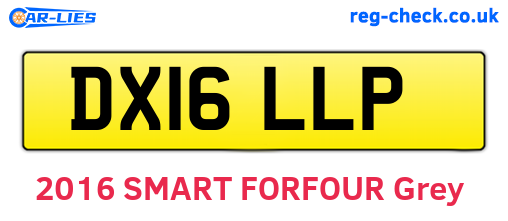 DX16LLP are the vehicle registration plates.