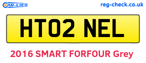 HT02NEL are the vehicle registration plates.