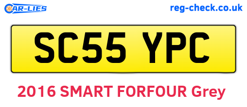 SC55YPC are the vehicle registration plates.