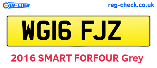 WG16FJZ are the vehicle registration plates.