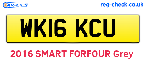WK16KCU are the vehicle registration plates.