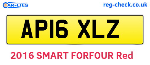 AP16XLZ are the vehicle registration plates.