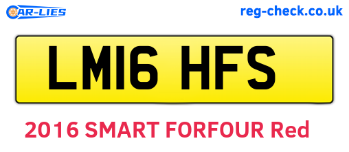 LM16HFS are the vehicle registration plates.