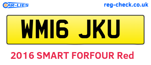WM16JKU are the vehicle registration plates.