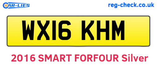 WX16KHM are the vehicle registration plates.