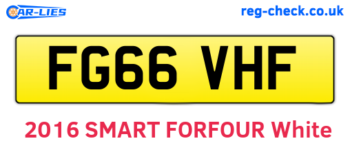 FG66VHF are the vehicle registration plates.