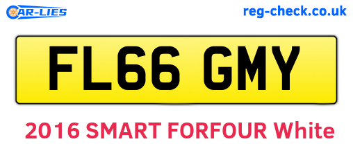 FL66GMY are the vehicle registration plates.