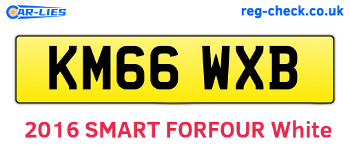 KM66WXB are the vehicle registration plates.