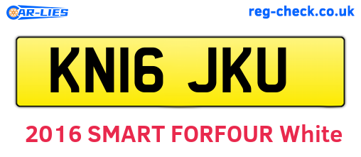 KN16JKU are the vehicle registration plates.