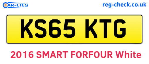 KS65KTG are the vehicle registration plates.